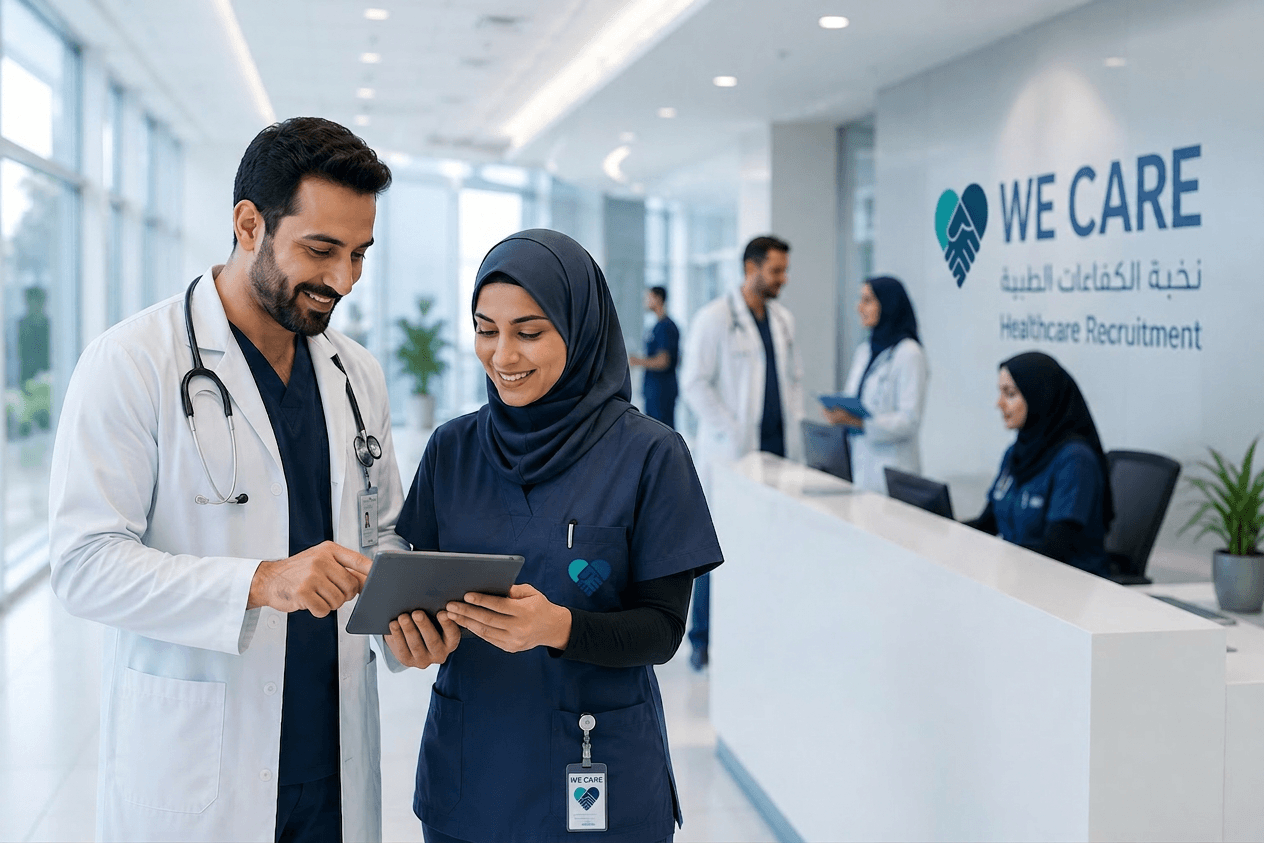 Healthcare professionals collaborating